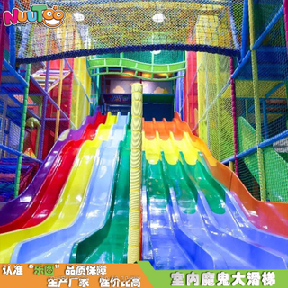 Super long slide children large slide professional glass steel slide manufacturer custom
