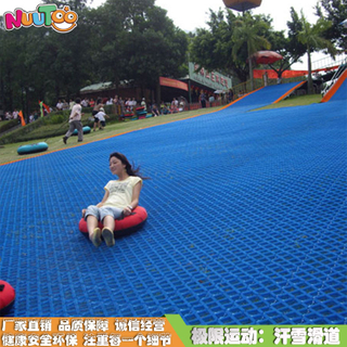 Children's playground, environmental protection and safety, a good project for rural tourism with colorful dry snow slides